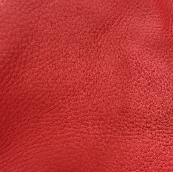 J. Crew biennial red pebbled leather satchel gold hardware - Picture 13 of 13